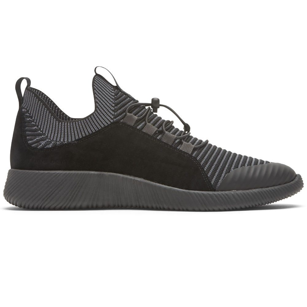 Tenis Rockport Mulher Pretas - City Lites Robyne Knit Bungee - 25867LEJN